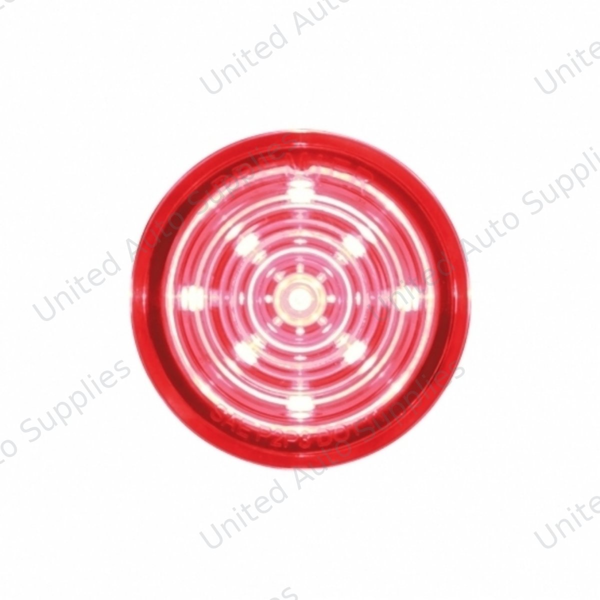 9 LED Mini Bullet Light Insert - Red LED/Red Lens (Bulk)