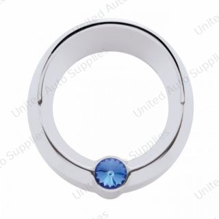 Signature Series Small Gauge Cover With Visor For Freightliner - Blue Crystal
