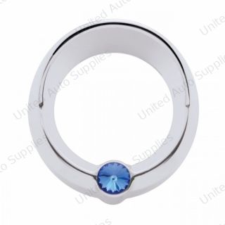 Signature Series Small Gauge Cover With Visor For Freightliner - Blue Crystal
