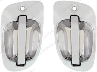 Chrome Exterior Door Handle (2pcs) For 2008-2017 Freightliner Cascadia - Driver and Passenger