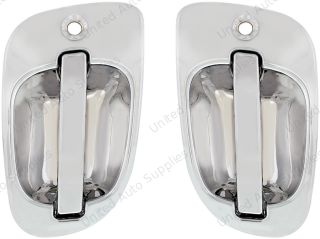Chrome Exterior Door Handle (2pcs) For 2008-2017 Freightliner Cascadia - Driver and Passenger