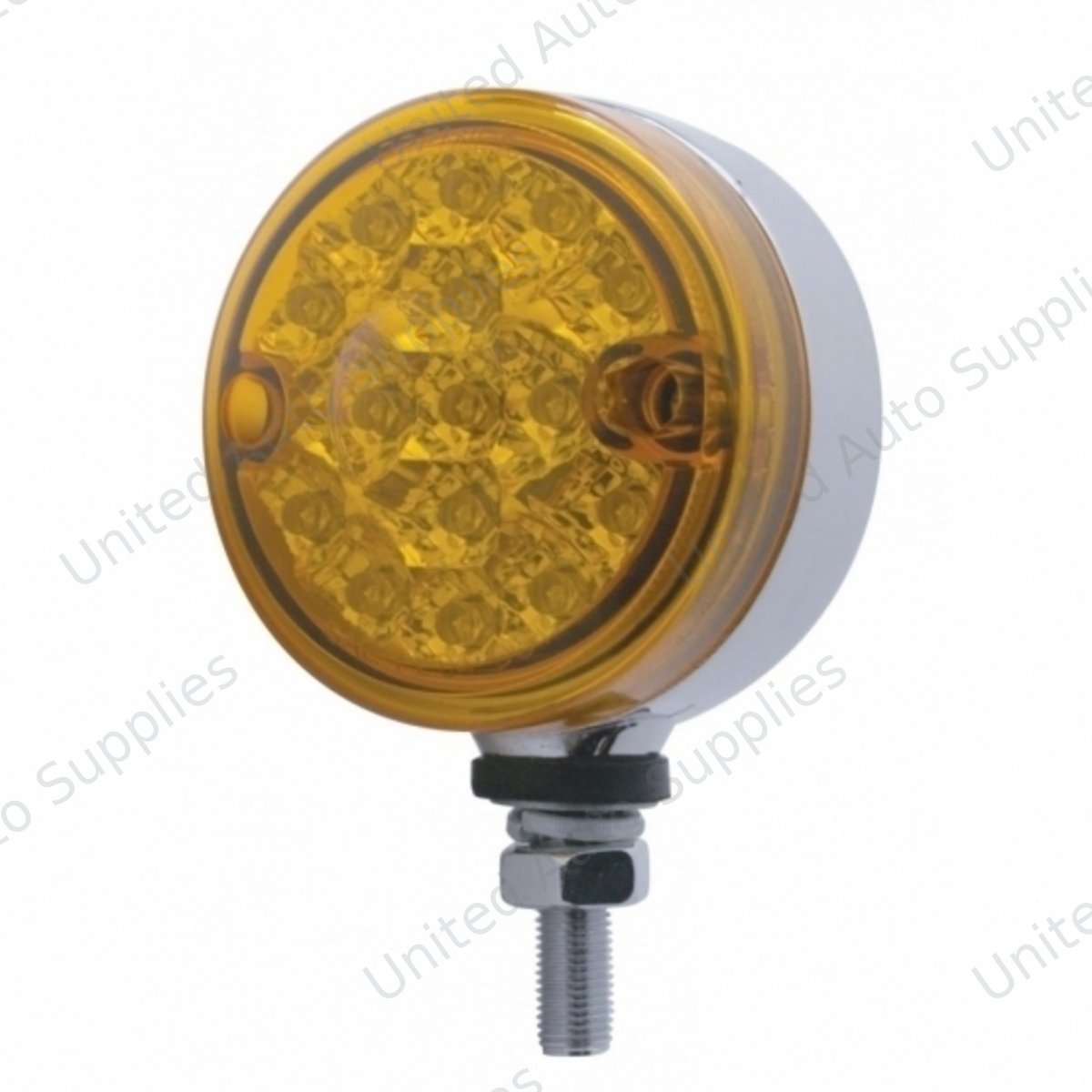 15 LED 3" Reflector Single Face Light - Amber LED/Amber Lens