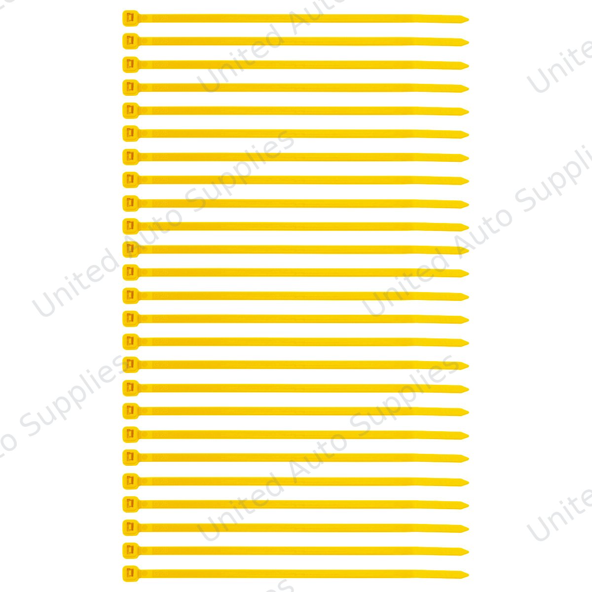 5.5" Yellow Nylon Cable Zip Ties 40 Lbs (25-Pack)