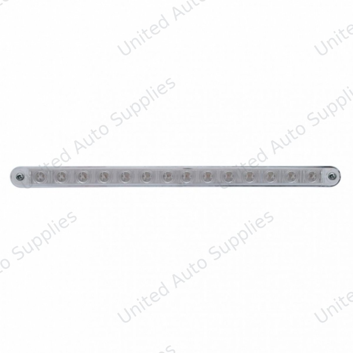 14 LED 12" Light Bar With Bezel (Stop, Turn & Tail) - Red LED/Clear Lens
