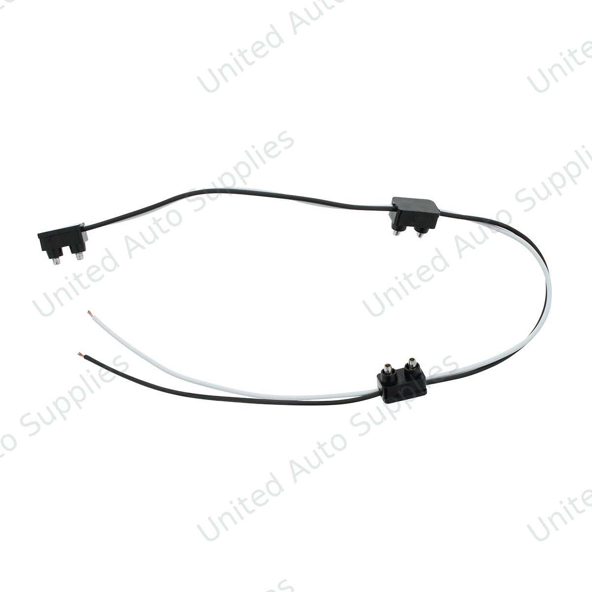 2-Prong Plug Wiring Harness With 6" Lead Between Plugs - 3 Plugs