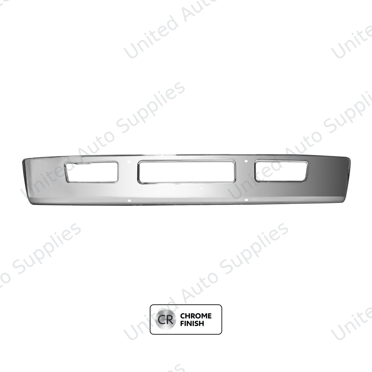 Front Bumper With Tow Hook Hole For 2016-2026 Ford F650/F750-Chrome