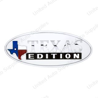 Chrome Die Cast Oval Emblem - "Texas Edition"