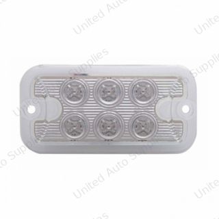 6 LED Dual Function Light - Amber LED/Clear Lens