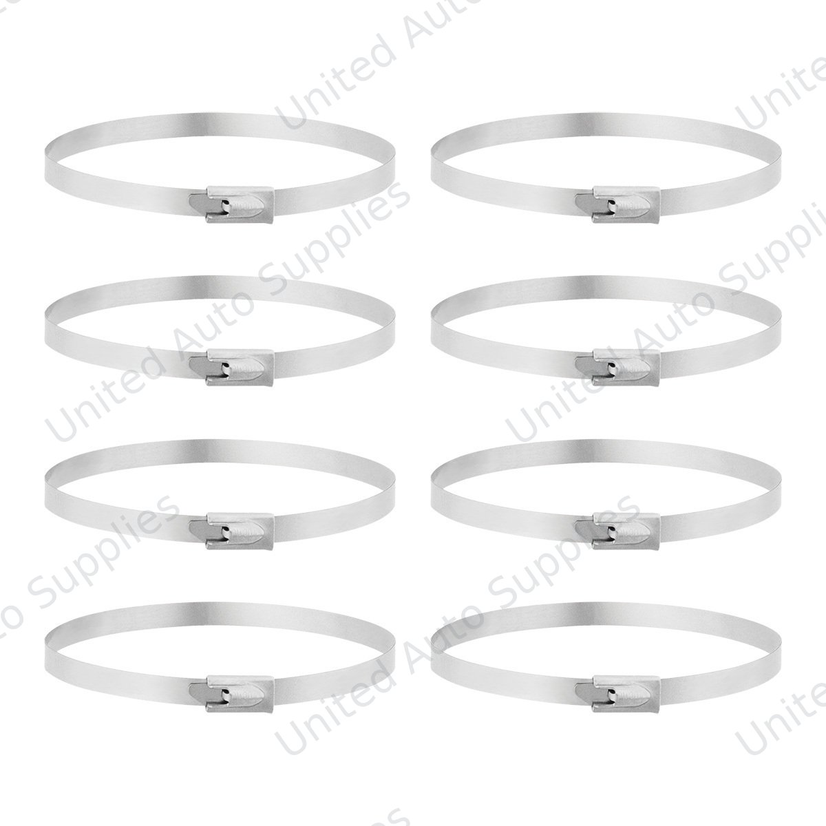 8" Stainless Locking Cable Ties (8-Pack)