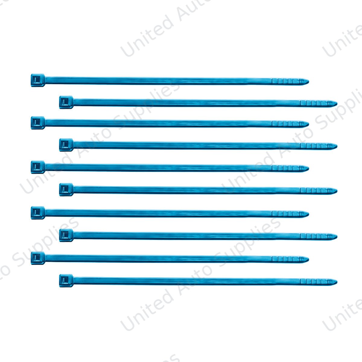 4" Nylon Cable Zip Ties - Blue (10-Pack)
