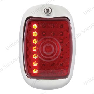 27 LED Sequential Tail Light Assembly With SS Housing For 1940-53 Chevy & GMC Truck - R/H