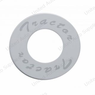 "Tractor" Stainless Deluxe Air Valve Knob Plaque Only