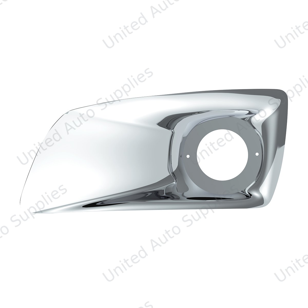 Chrome Plastic Fog Light Cover With Cab Light Opening For 2007-2017 KW T660 - Driver