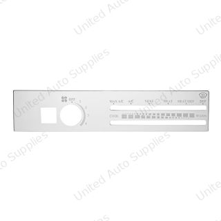 Stainless A/C Control Plate With Recirculate Opening For Freightliner