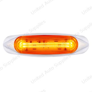 4 LED LIGHTTRACK Light (Clearance/Marker) - Amber LED/Amber Lens