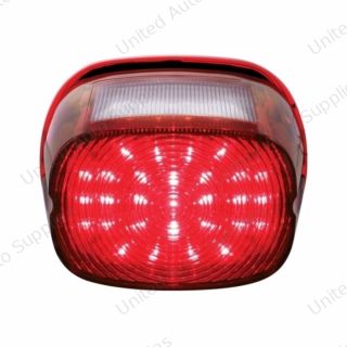 29 LED Tail Light For Harley Motorcycle With 4 LED License Light - Red LED/Red Lens