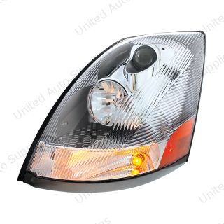 Chrome Headlight For 2003-2017 Volvo VN - Driver - Competition Series