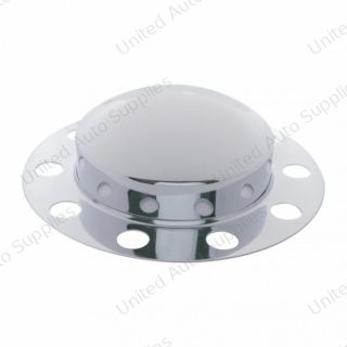 Chrome Dome Front Axle Cover 2PC Kit For 33mm Nut Cover - Steel/Aluminum Wheel (10 Hole) (2-Pack)