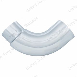 Chrome 90 Degree Exhaust Elbow, Reduce 7" O.D. To 5" O.D. - 16" X 16"