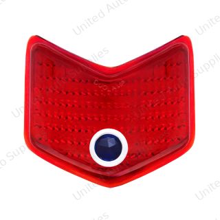 Glass Tail Light Lens With Blue Dot For 1940 Ford Passenger Car