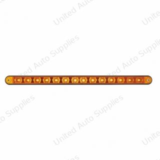14 LED 12" Light Bar With Black Housing - Amber LED/Amber Lens