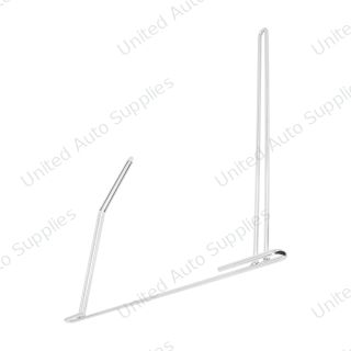 24" Chrome Angled Anti-Sail Bracket - Left Only