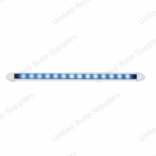 14 LED 6" Slim Light Bar - Blue LED/Clear Lens