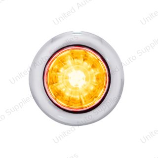 4 LED Dual Function 3/4" Mini Watermelon Light (Clearance/Marker) - Amber LED/Clear Lens