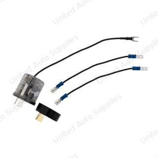 LED Flasher With Reverse Polarity Base & Extension Wires