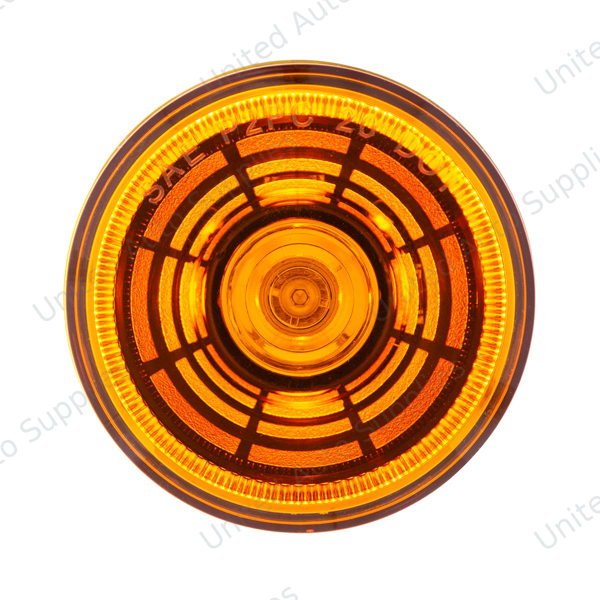 Abyss 4 LED 2.5" Round Clearance/Marker Light - Amber LED/Amber Lens
