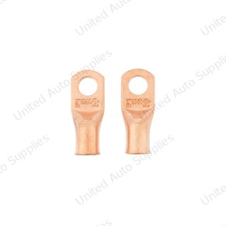 1/0 3/8" HD Seamless Tubular Copper Lug-Flared End 2 Pcs
