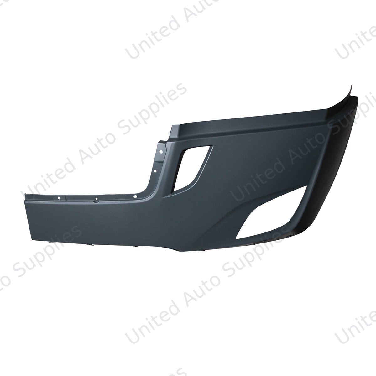 Bumper Cover With Fog Light Opening & Deflector Holes For 2018-2024 Freightliner Cascadia - Driver