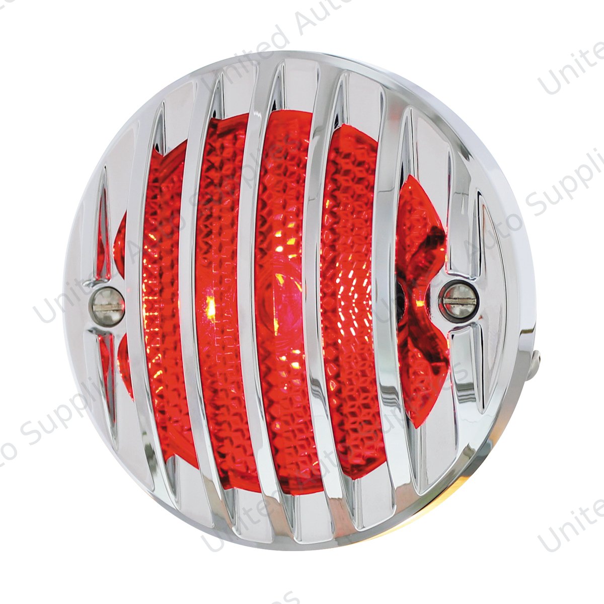 Incandescent Tail Light With Chrome Grille Bezel For 1933-36 Ford Truck - L/H