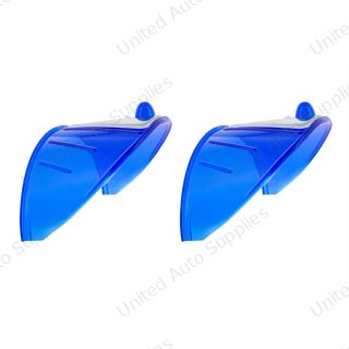 7" Headlight Visor, Blue (Pair)