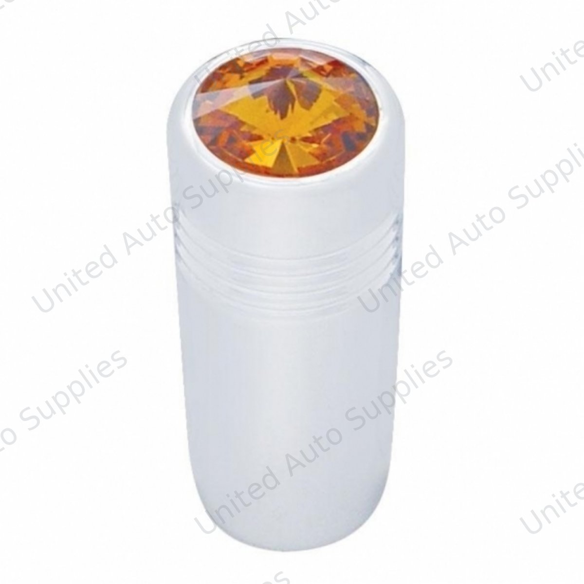 1-5/8" Short Toggle Switch Extension With Color Crystal - Amber Crystal