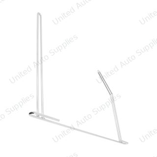 24" Chrome Angled Anti-Sail Bracket - Right Only