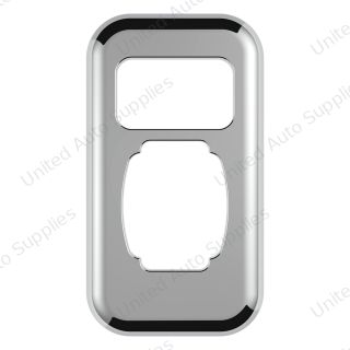 Chrome Plastic Dimmer Switch Trim For Peterbilt