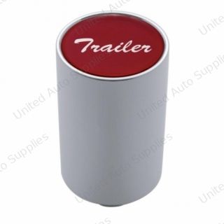"Trailer" 3" Air Valve Knob - Red Glossy Sticker