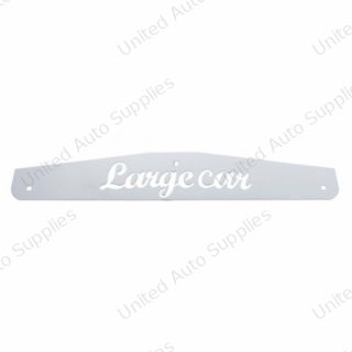 4" X 24" Stainless Largecar Bottom Mud Flap Plate - Bolt Thru