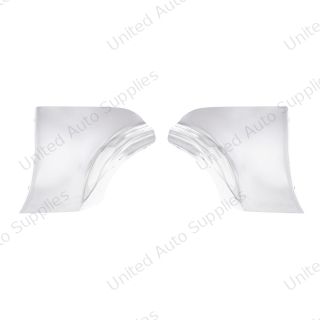 Stainless Steel Fender Skirt Scuff Pads For 1956 Chevy Passenger Car (Pair)
