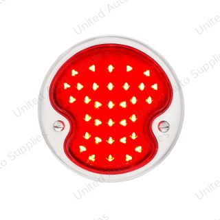 17 LED 12V Tail Light With 4 LED License Plate Light Assembly With SS Housing For 1932 Ford Car/Truck - L/H