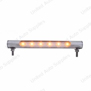 6 LED Stainless Steel Tube Light - Amber LED