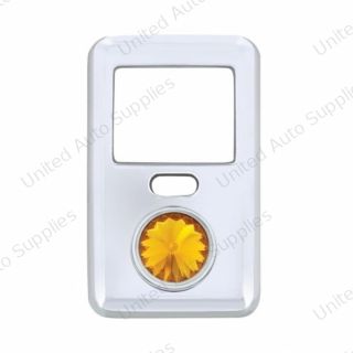 Rocker Switch Cover With Crystal For 1998-2018 Volvo VNL - Amber