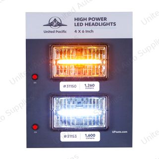 Display For 4" X 6" Lights - High/Low Beam