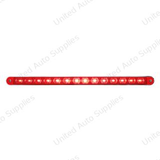 14 LED 12" Light Bar With Bezel (Stop, Turn & Tail) - Red LED/Red Lens
