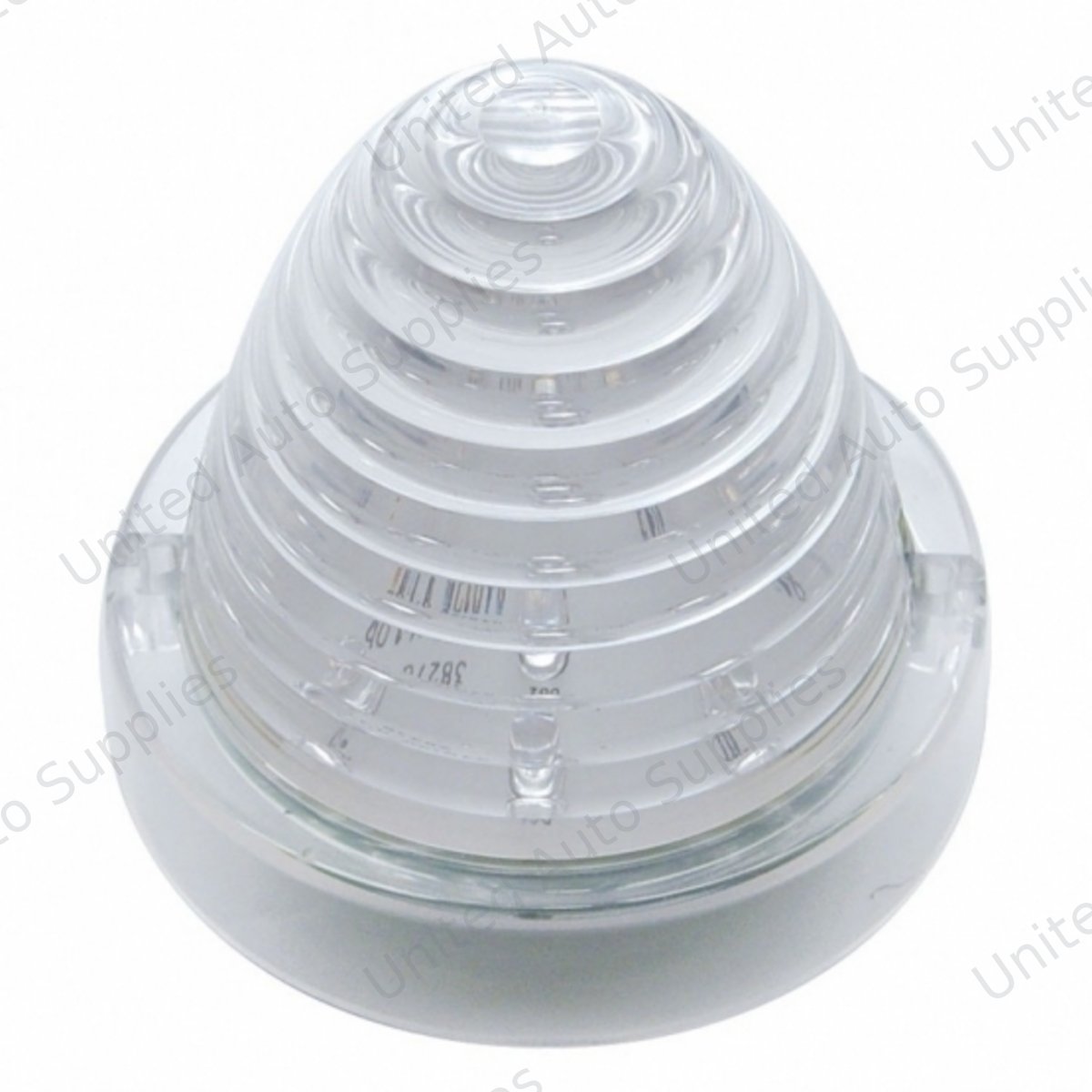 13 LED Beehive Truck-Lite Style Cab Light - Amber LED/Clear Lens