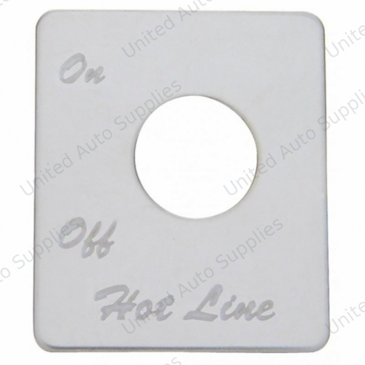 Stainless Steel Switch Name Plate For Peterbilt - Fuel Hot Line