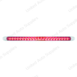 23 SMD LED 17-1/4" Reflector Light Bar Only (Stop, Turn & Tail) - Red LED/Clear Lens (Bulk)