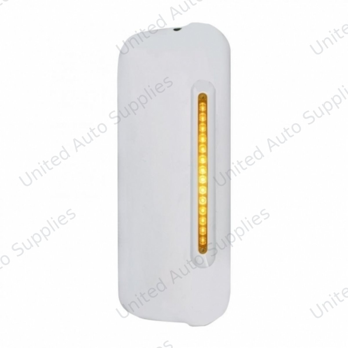 Mirror Cover With 14 LED 12" Light Bar For 2005+ Freightliner (Passenger) - Amber LED/Amber Lens
