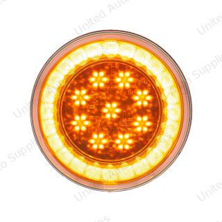 33 LED 4" Round Lumos Light S-Series (Turn Signal) - Amber LED/Amber Lens